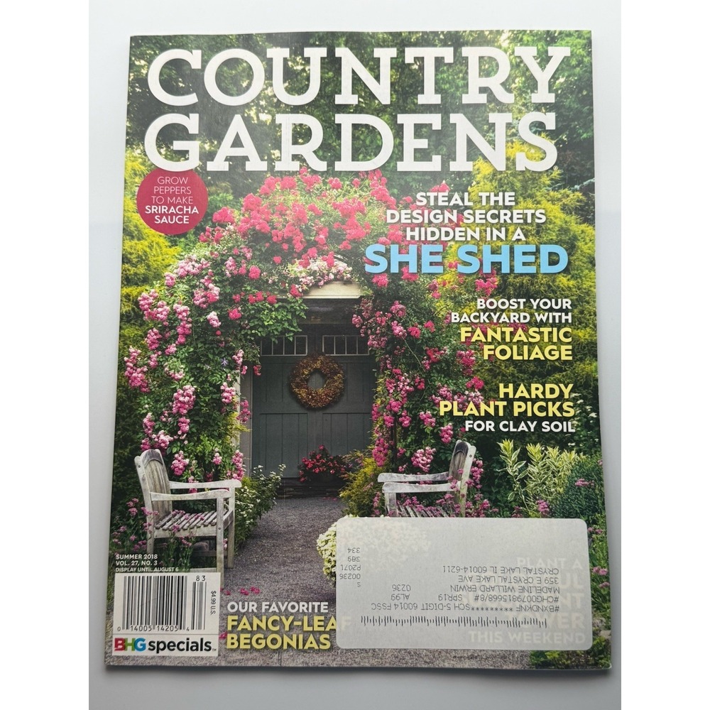 Lot of 5 COUNTRY GARDENS Magazines 2018 & 2019 From Smoke Free Home VGUC - Picture 4 of 7